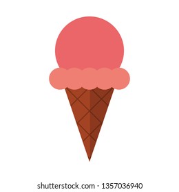 Ice cream cone with scoop