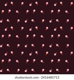 Diseño de patrones sin fisuras de helado. Fondo de la ilustración de la línea helada.