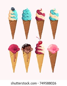 Ice cream cone set