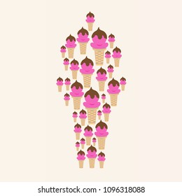 Ice cream cone shape