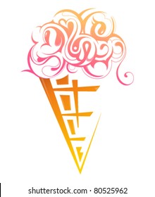 Ice cream cone shape
