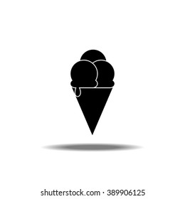 Ice Cream Cone Single Icon