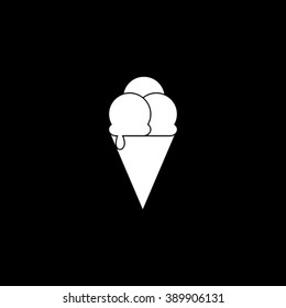 Ice Cream Cone Single Icon