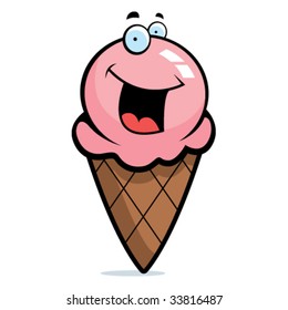 Ice Cream Cone Smiling