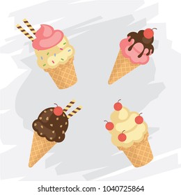 Ice Cream Cone Vector