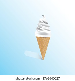ice cream cone in vector