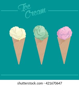 Ice Cream Cone Vector