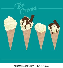 Ice Cream Cone Vector