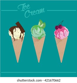 Ice Cream Cone Vector