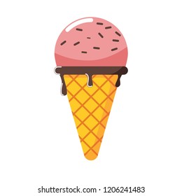 Ice Cream Cone vector best use for advertising or game asset