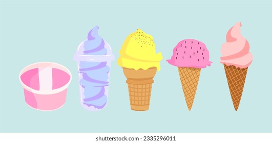 Ice cream cone vector design