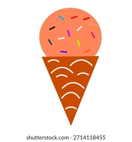 Vector de cono de helado eps 