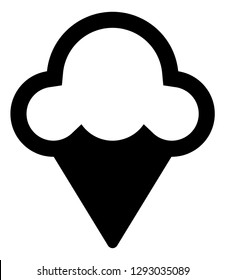 Ice Cream Cone Vector Icon
