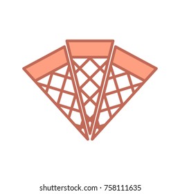 Ice cream cone vector icon