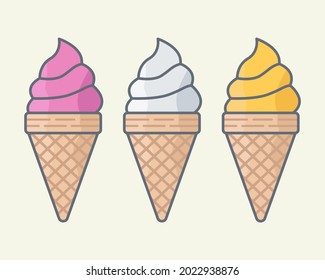 Eis-Creme-Vektorgrafik