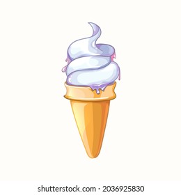 ice cream cone. Vector illustration 