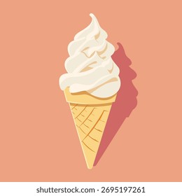 ilustração de vetor Cone de sorvete