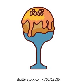 ice cream  cone vector illustration