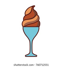 ice cream  cone vector illustration