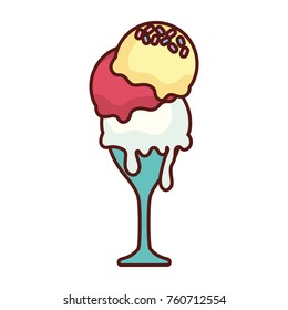 ice cream  cone vector illustration