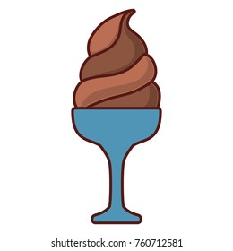 ice cream  cone vector illustration