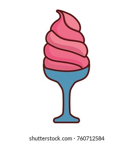 ice cream  cone vector illustration