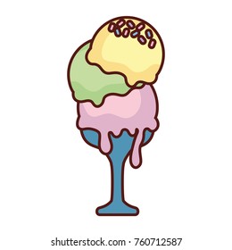 ice cream  cone vector illustration