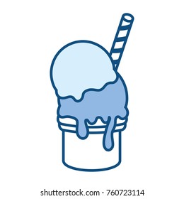 ice cream cone vector illustration