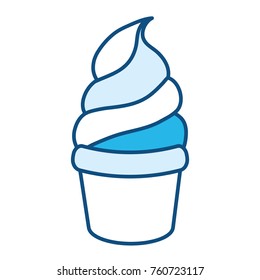 ice cream cone vector illustration
