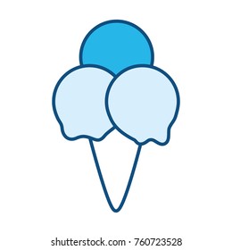 ice cream cone vector illustration
