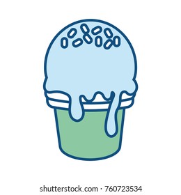 ice cream cone vector illustration