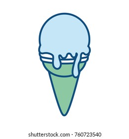 ice cream cone vector illustration