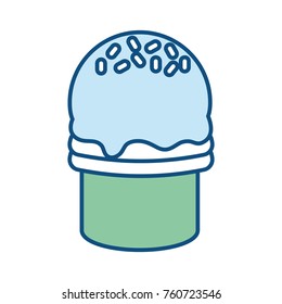 ice cream cone vector illustration