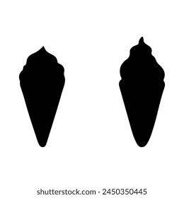 Ice cream cone vector set