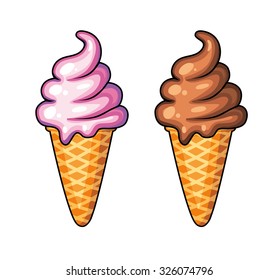 Ice cream cones.