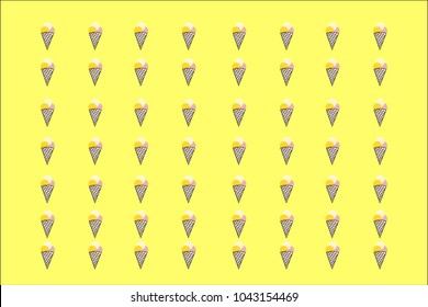Ice cream cones background