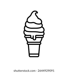 Ice cream cones as dessert