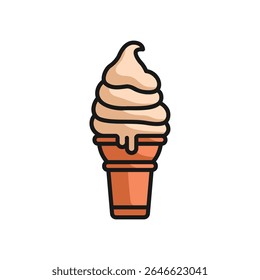 Ice cream cones as dessert