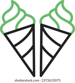Ice Cream Cones icon vector image. Suitable for mobile application web application and print media.