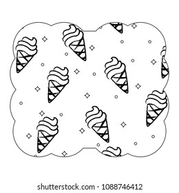 ice cream cones pattern