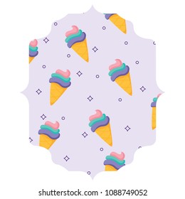 ice cream cones pattern