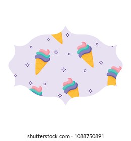 ice cream cones pattern