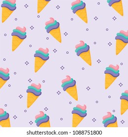 ice cream cones pattern