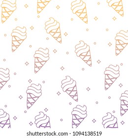 ice cream cones pattern