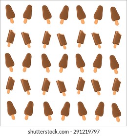 Ice cream cones seamless pattern background