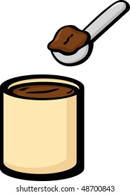 ice cream container and scoop
