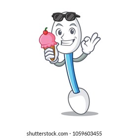 ice cream cool cotton swab character cartoon