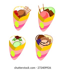 Ice cream Crepe
