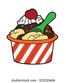 Ice Cream Cup #2 / A cup filled with ice cream