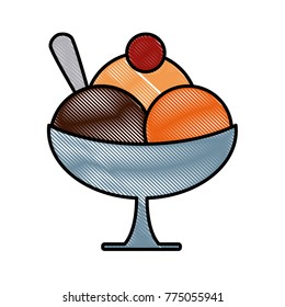 Ice cream in cup